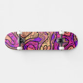 Vibrant Abstract Skateboard (Horizontaal)