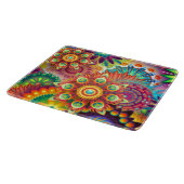 Vibrant Abstract Snijplank (Hoek)