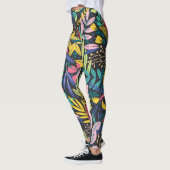 Vibrant Abstracte Floral Pattern leggings (Links)