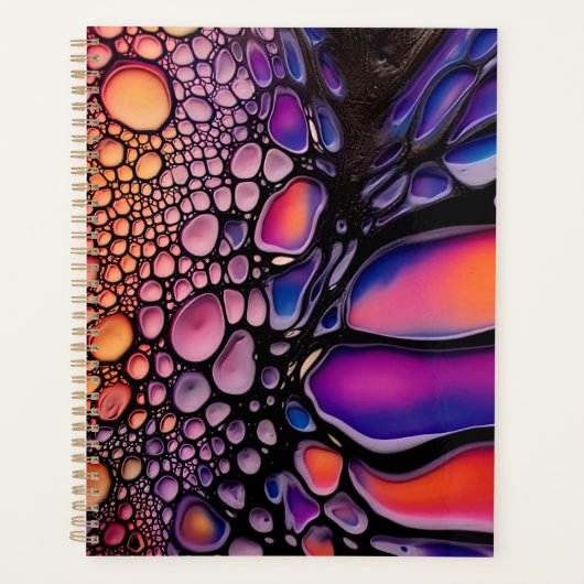 Vibrant Abstrait Liquid Art Fusion (Devant)
