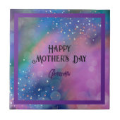 Vibrant Abstrait violet coloré carreaux en céramiq (Devant)