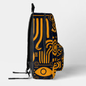 Vibrant African Pattern Bedrukte Rugzak (Links)