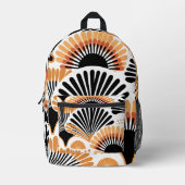 Vibrant African Pattern Bedrukte Rugzak (Voorkant)