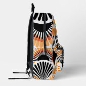 Vibrant African Pattern Bedrukte Rugzak (Links)