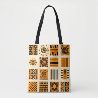 Vibrant African Pattern Draagtas