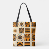 Vibrant African Pattern Draagtas (Achterkant)