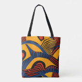 Vibrant African Pattern Draagtas (Achterkant)