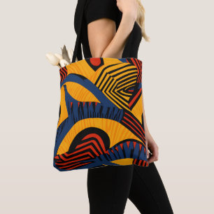 Vibrant African Pattern Draagtas
