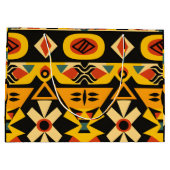 Vibrant African Pattern Groot Cadeauzakje (Achterkant)