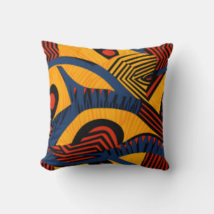 Vibrant African Pattern Kussen