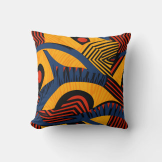 Vibrant African Pattern Kussen