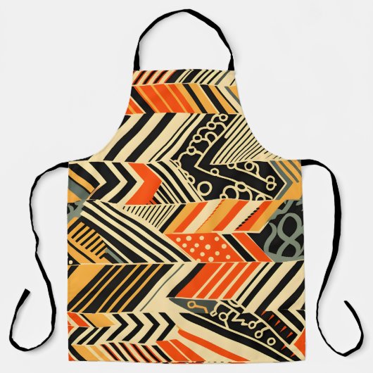 Vibrant African Pattern Schort (Voorkant)