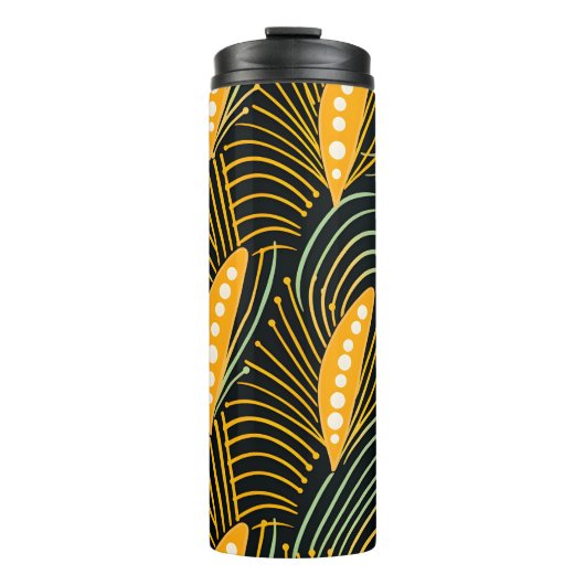 Vibrant African Pattern Thermosbeker (Voorkant)