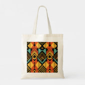Vibrant African Pattern Tote Bag (Achterkant)