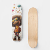 Vibrant Afro Joy - Artistiek Ontwerp Skateboard (Voorkant)