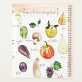 Vibrant Aquarelle Fruits & Légumes Recette (Dos)