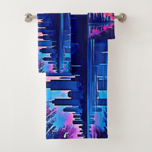 Vibrant art de splash Cityscape (En situation)