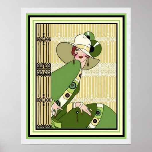 Vibrant art Deco Mode 16 x 20 Poster (Voorkant)