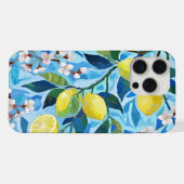 Vibrant art of blue lemon flowers (Verso Horizontal)
