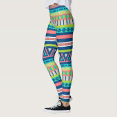 Vibrant Aztec Patroon Leggings (Links)