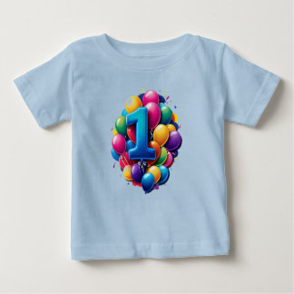 Vibrant Balloon Cluster With Large Number One