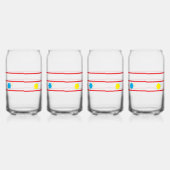 Vibrant Bande de fleur peut verre (Gauche)