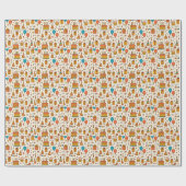 Vibrant Birthday Party Seamless Pattern Cadeaupapier (Vlak)