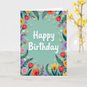 Vibrant Bloom Kaart (Gele Bloem)