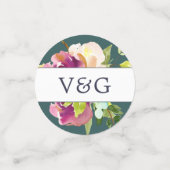 Vibrant Bloom persoonlijke bruiloft Confetti (Kleine voorkant)