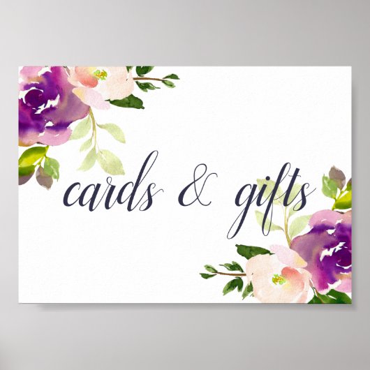 Vibrant Bloom Weddenschappen en cadeaubonnen Poster (Voorkant)