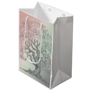 Vibrant Blossoming Floral Tree Medium Cadeauzakje