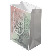 Vibrant Blossoming Floral Tree Medium Cadeauzakje (Achterkant Gekanteld)