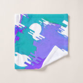 Vibrant Blue abstract digital art (Gant de toilette)