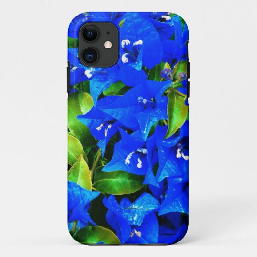 Vibrant Blue Bougainvillea Flowers Case-Mate iPhone Case (Achterkant)