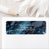 Vibrant Blue Glam Make-up Retouradres Etiket (Insitu)