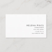 Vibrant Blue oranje Jewel Moderne Abstracte inkt Visitekaartje (Achterkant)