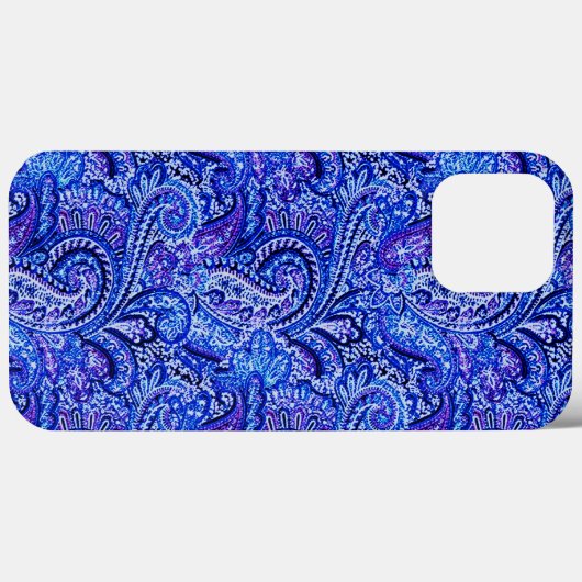 Vibrant Blue Paisley Case-Mate iPhone Case (Achterkant (horizontaal))