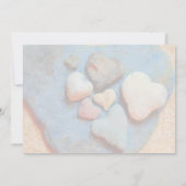 Vibrant Blue Textured Rehearsal Dinner Invitation Kaart (Achterkant)