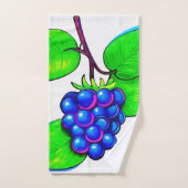 Vibrant Blueberry Pop Art (Serviette à main)