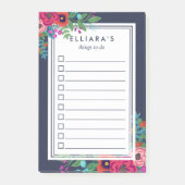 Vibrant Boho Bouquet, aangepaste naam om lijst te  Post-it® Notes (Voorkant)