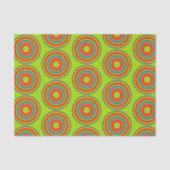 Vibrant Boho Concentric Mandala Pattern Tissuepapier (Voorkant)