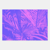 Vibrant Boho Tropical Feuille Botanique Violet ros (Devant 2)