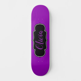 Vibrant Bold Paars-gepersonaliseerde meisjes Skateboard