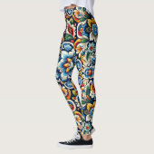 Vibrant Broderie mexicaine Leggings (Gauche)