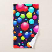 Vibrant Bubble Pop Art (Serviette à main)