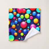 Vibrant Bubble Pop Art (Gant de toilette)