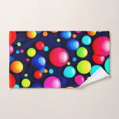 Vibrant Bubble Pop Art (Serviette à main)