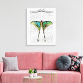 Vibrant Butterfly Canvas Afdruk (Insitu (Woonkamer))