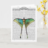 Vibrant Butterfly Kaart (Gele Bloem)