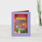 VIBRANT ! CARTE DE REMARQUE MULTI-COULEUR ABSTRAIT (Devant)